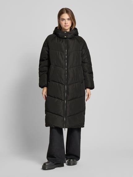 NOISY MAY® Płaszcz pikowany z dwustronnym zamkiem błyskawicznym model ‘FLORA’ BLACK 4