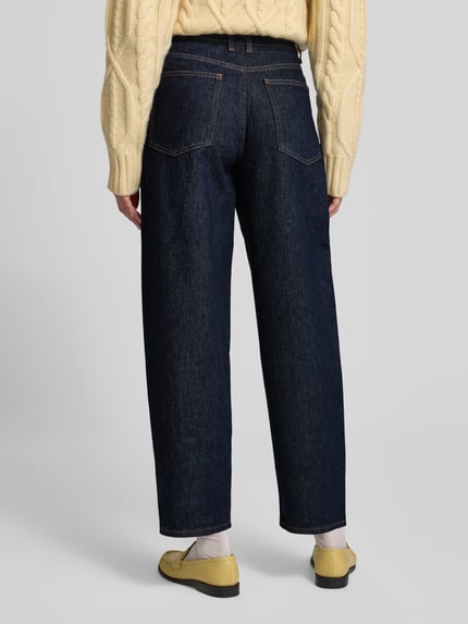 Style Icon Collection Jeansy z niebieskiego denimu o nowoczesnym kroju barrel z wysokim stanem Jeansowy niebieski 5