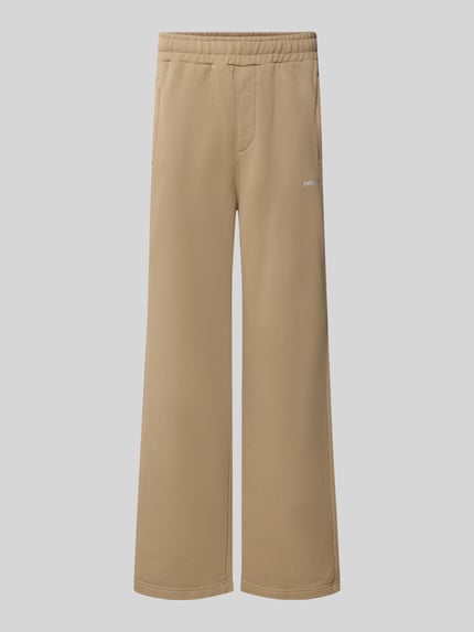 Loose Fit Sweatpants aus Baumwoll-Mix mit Label-Detail Shop The Look MANNEQUINE