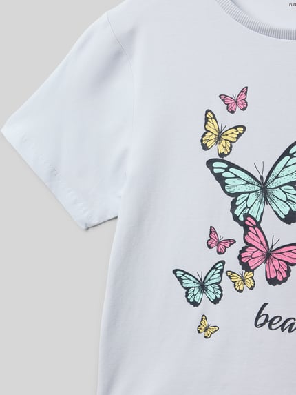 NAME IT T-Shirt mit Motiv-Print Bleu 2