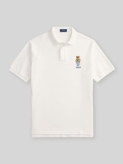 Polo Ralph Lauren Regular Fit Poloshirt aus reiner Baumwolle mit Polo Bear Stitching Weiss 2