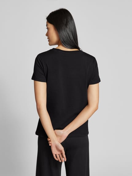 GUESS Activewear T-Shirt mit Label-Detail Modell 'BRIANA' Black 5