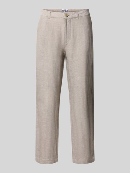 Cropped Hose aus Leinen-Baumwoll-Mix Shop The Look MANNEQUINE