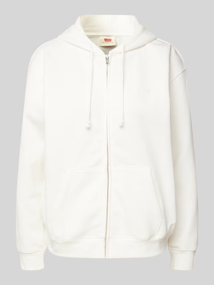 Levi's® Sweatjacke mit Label-Patch Modell 'EVERYDAY' Offwhite 2