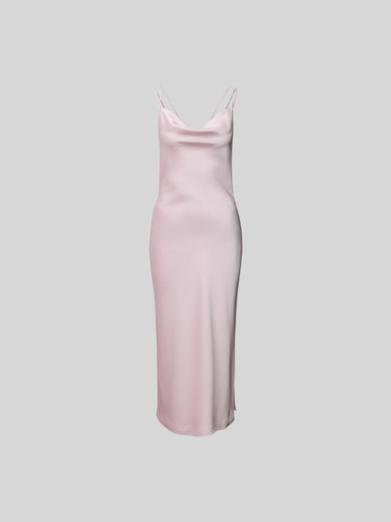 ROTATE Midi-jurk met cascadehals Roze - 2
