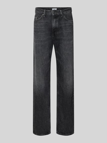 Marc O'Polo DENIM Jeansy o kroju straight fit z czystej bawełny model ‘SVERRE’ Czarny 2