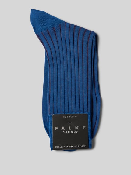 FALKE Socken aus reiner Baumwolle Modell 'Shadow' Blau 3