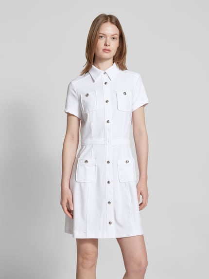 GUESS Mini-jurk met opgestikte zakken, model 'ELORA' Wit - 4