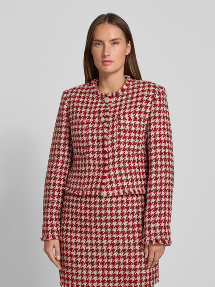 Liu Jo White Regular Fit kort colbert met borstzakken Rood - 4