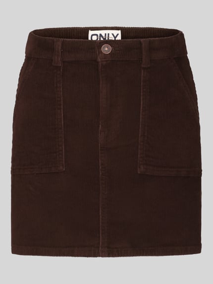 ONLY Minirock mit aufgesetzten Taschen Mittelbraun 2
