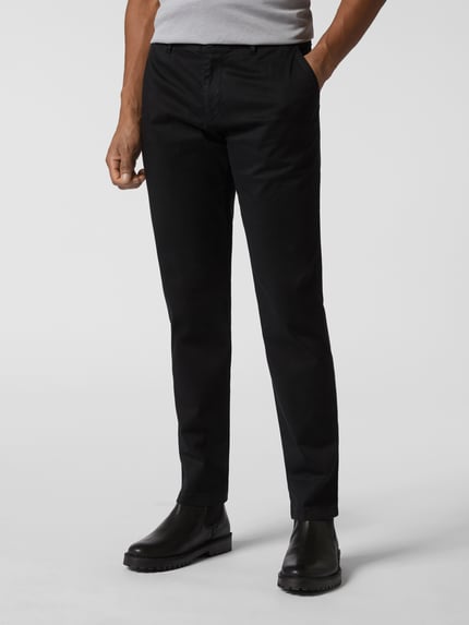 ROY ROBSON Slim Fit Chino mit Stretch-Anteil Black 4