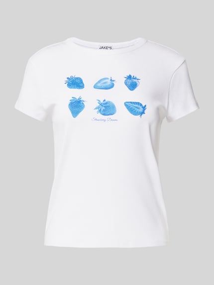 T-shirt z nadrukowanym motywem Shop The Look MANNEQUINE