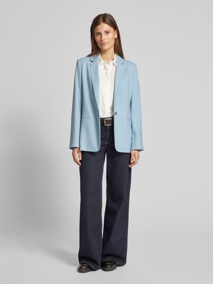 Calvin Klein Womenswear Żakiet z kieszeniami z wypustką Morski 1