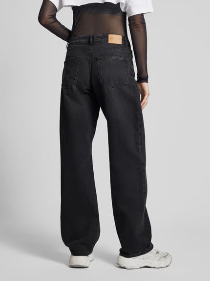 REVIEW Straight Fit Jeans aus reiner Baumwolle Black 5