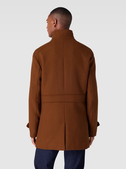 Selected Płaszcz ze stójką model ‘REUBEN’ Camel 5