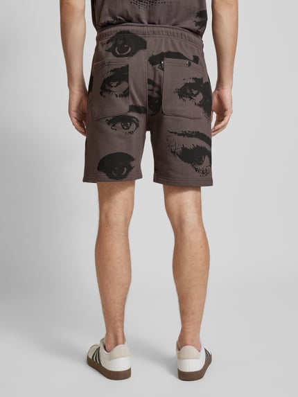The Hundreds Sweatshorts mit Motiv-Print Anthrazit 5