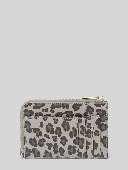 Productfoto, Portemonnaie met Logo-Detail model 'Little Buddy' van Hey Marly, Dames make-uptasje, luipaardprint, labeldetail, Hoofdvak met ritssluiting, binnenvak met rits