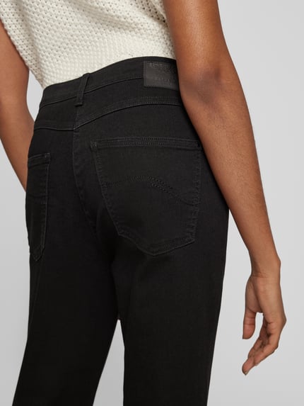 Raphaela By Brax straight leg jeans in 5-pocketmodel model 'PATTI STRAIGHT' Zwart - 3