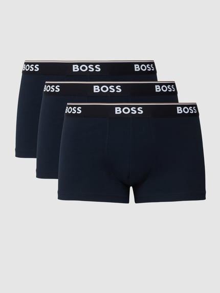 BOSS Trunks mit elastischem Logo-Bund im 3er-Pack Dunkelblau 2