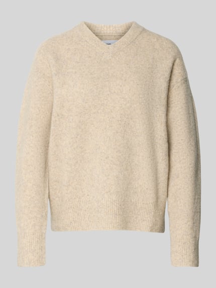 Strickpullover mit gerippten Abschlüssen Modell 'SAMELODY' Shop The Look MANNEQUINE