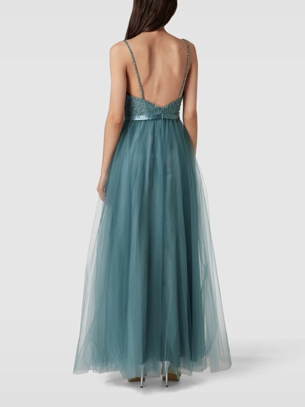 Laona Abendkleid mit Herz-Ausschnitt Schilf 5