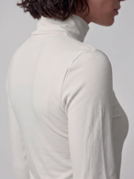 s.Oliver RED LABEL Sweter z golfem dżersej jakość Złamany biały 3