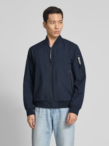 s.Oliver RED LABEL Regular Fit Blouson mit Stehkragen Dunkelblau 4