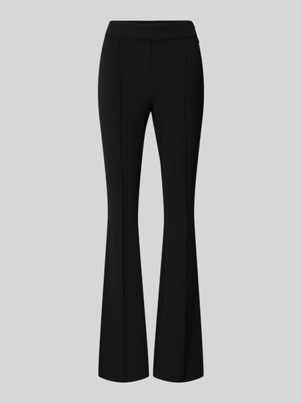 GUESS Flared Fit Stoffhose mit elastischem Bund Modell 'Evelina' BLACK 2