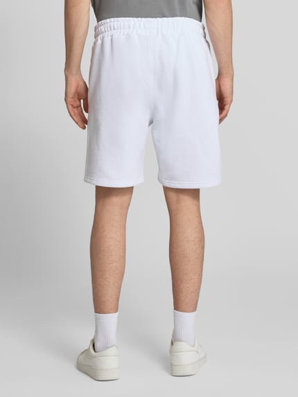 PEGADOR Sweatshorts mit elastischem Bund und Logo-Stitching Weiss 5