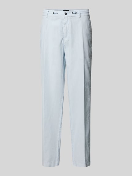 CINQUE Hose aus Leinen-Baumwoll-Mix mit Tunnelzug Hellblau 2