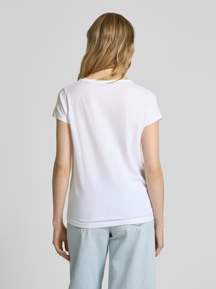 Marc O'Polo Regular Fit T-Shirt aus reiner Baumwolle Weiss 5