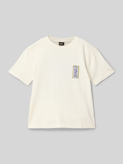 Quiksilver T-shirt met labelprint Wit - 1