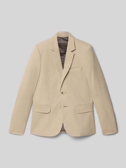 Standar Regular Fit Sakko mit Viskose-Anteil Beige 1