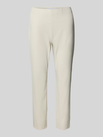 Produktfoto, Schmale Schlupfhose aus Techno Cotton Superstretch von Raffaello Rossi in Creme, Slim Fit, verkürzte Passform, Modell PENNY 6/8, glatte Oberfläche