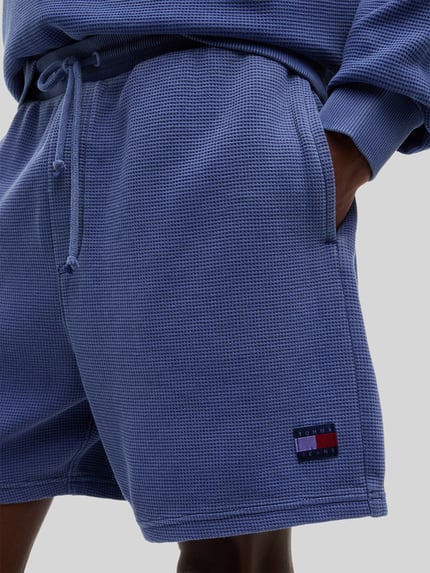 Tommy Jeans Bermudy o kroju regular fit z czystej bawełny z delikatną fakturą Niebieski 3