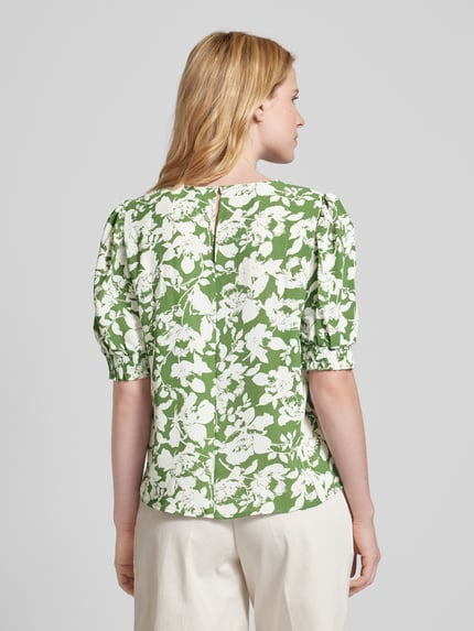 VERO MODA Bluse mit floralem Muster Modell 'FREJ' Oliv 5