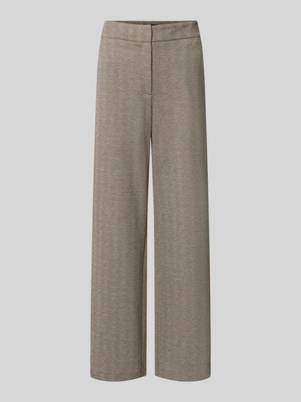 Produktfoto, Weite Hose mit Viskose-Anteil von s.Oliver BLACK LABEL in Hellbraun, weite Beine, feine Struktur, Damen Weite Hose von s.Oliver BLACK LABEL