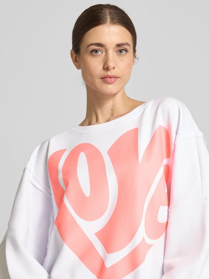 miss goodlife Sweatshirt met statementprint Lichtroze - 3