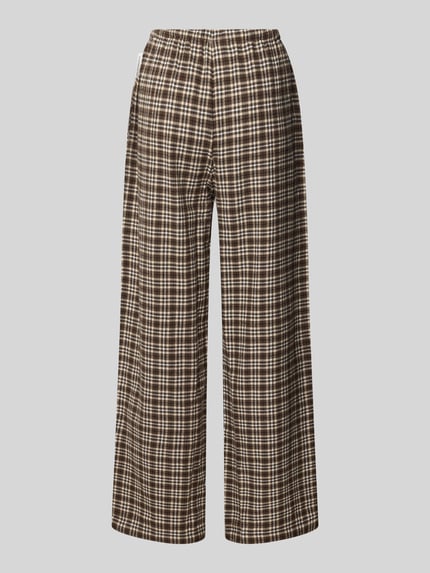 Marc O'Polo Pyjamabroek met elastische band Middenbruin - 3