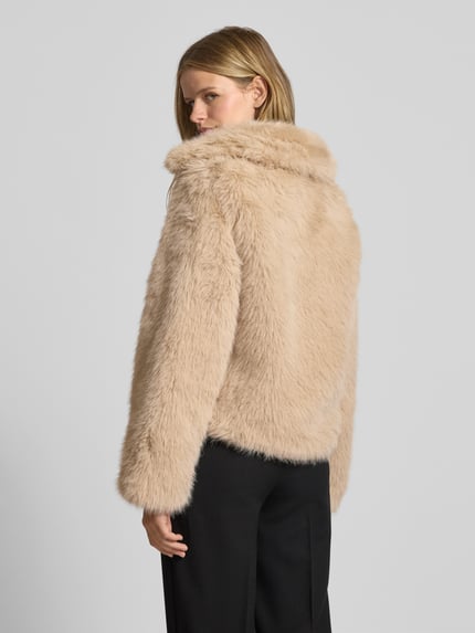 NOISY MAY® Webpelzjacke mit Reißverschluss Modell 'EVIE' Beige 5