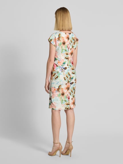 SWING Knielanges Cocktailkleid mit Knotendetail Hellgruen 5