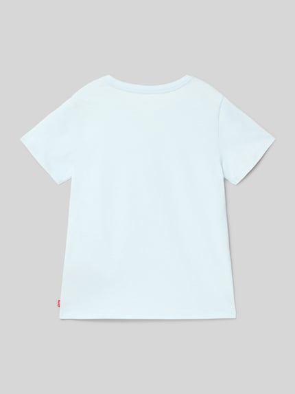 Levi’s® Kids Regular Fit T-Shirt mit Label-Stitching Modell 'BATWING' Bleu 3