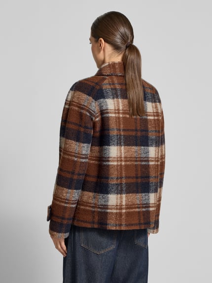 CINQUE Jacke im Allover-Look mit Pattentaschen Modell 'JOLA' Dunkelbraun 5