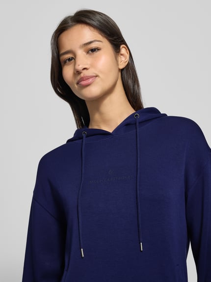 MSCH Copenhagen Hoodie aus Viskose-Mix mit Logo Modell 'IMA' Dunkelblau 3