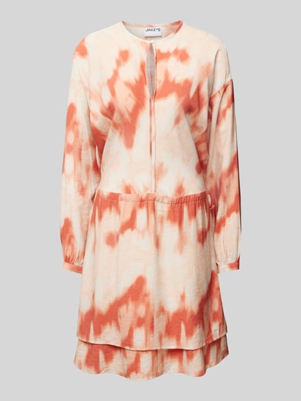 Jake*s Casual Oversized mini-jurk met druppelvormige hals Offwhite - 2