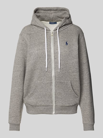 Polo Ralph Lauren Bluza rozpinana z wyhaftowanym logo Średnioszary melanż 2