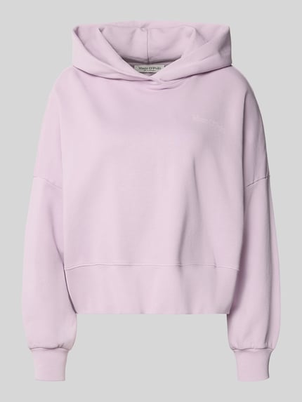 Marc O'Polo Bluza z kapturem o kroju relaxed fit z czystej bawełny Fioletowy 2