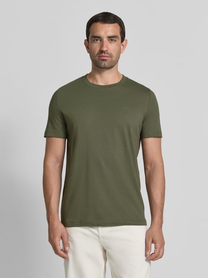 s.Oliver RED LABEL Regular Fit T-Shirt aus reiner Baumwolle Khaki 4