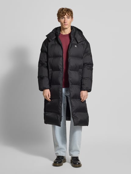 Calvin Klein Jeans Regular Fit Steppmantel mit Logo-Print Black 1