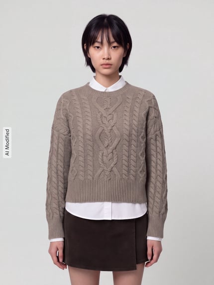 Weekend Max Mara Regular fit pullover van zuivere scheerwol model 'ALBEN' Lichtbruin - 4